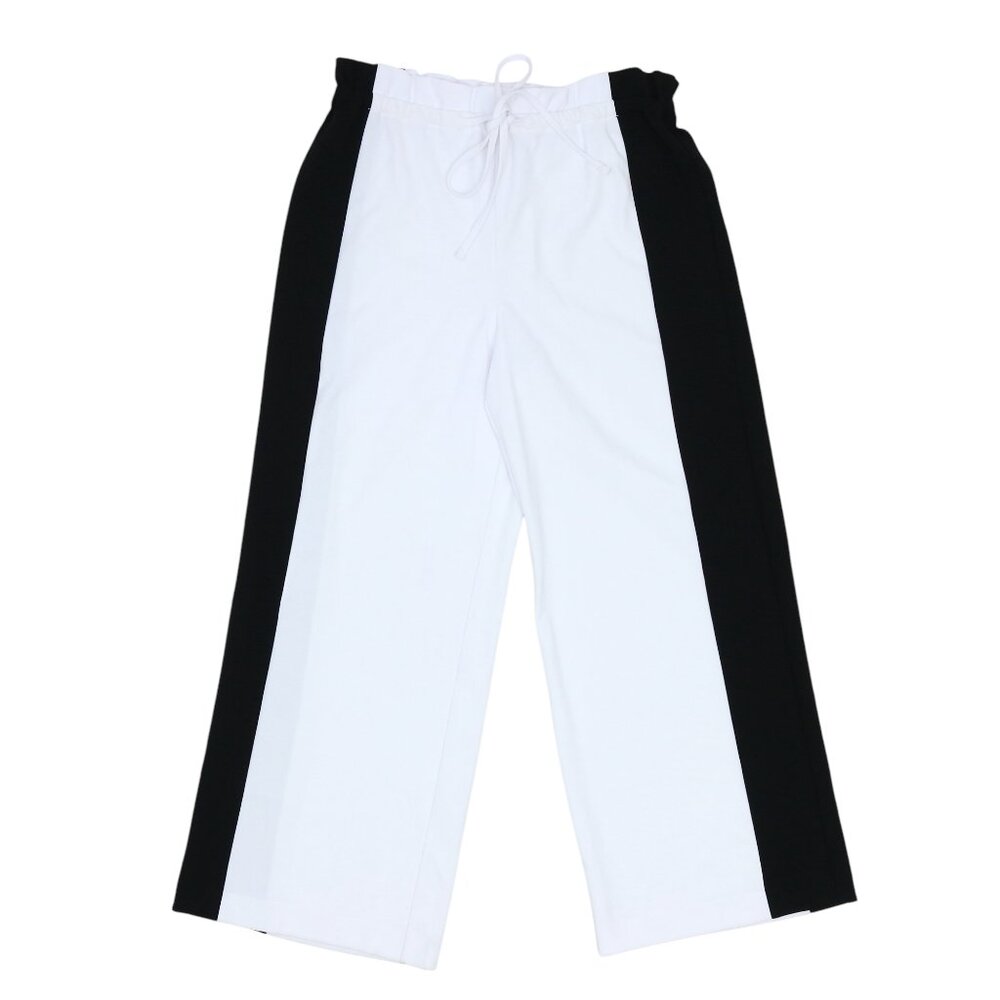 Bar III Women's Paperbag Waist Wide Leg Colorblock Pants - NWT